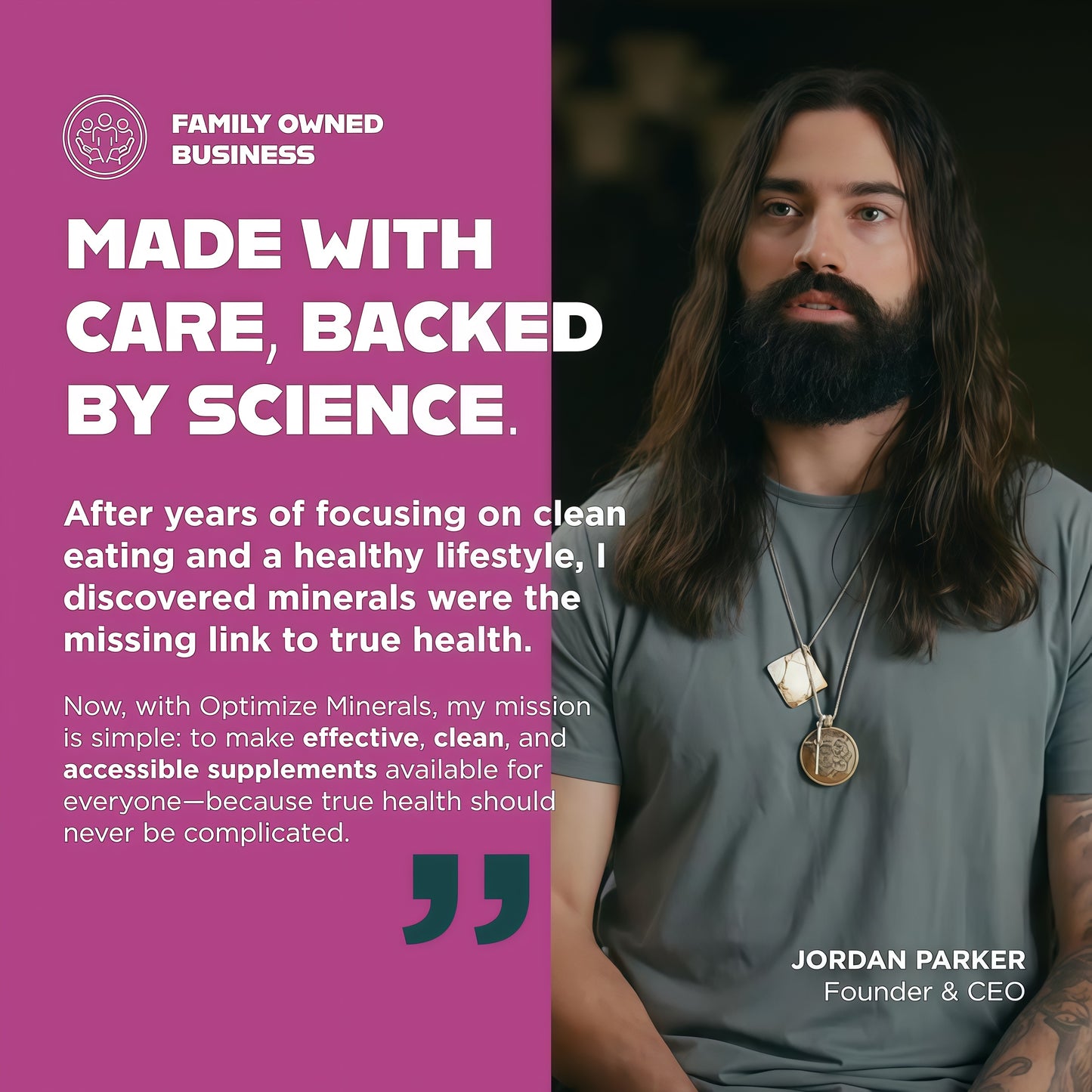 Optimize Minerals Multi Mineral Daily Formula – Magnesium, Electrolytes & Trace Mineral Supplement Powder - Gluten Free Vitamins Drink - Mixed Berry, 30 Servings